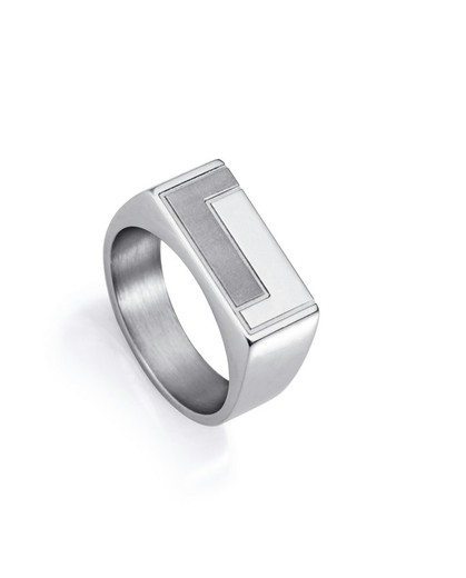 Anillo Viceroy de hombre de acero tipo sello 75382A02200