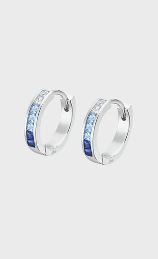 Pendientes Lotus Silver aros azul  LP3396-4/6