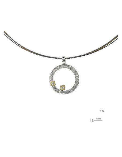 Colgante Miquel Sarda Plata Y Oro Btes 21501