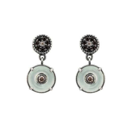 Pendientes Raive plata calcedonia P1258