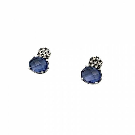Pendientes Top Silver oval lolita hidro plata PE7445P