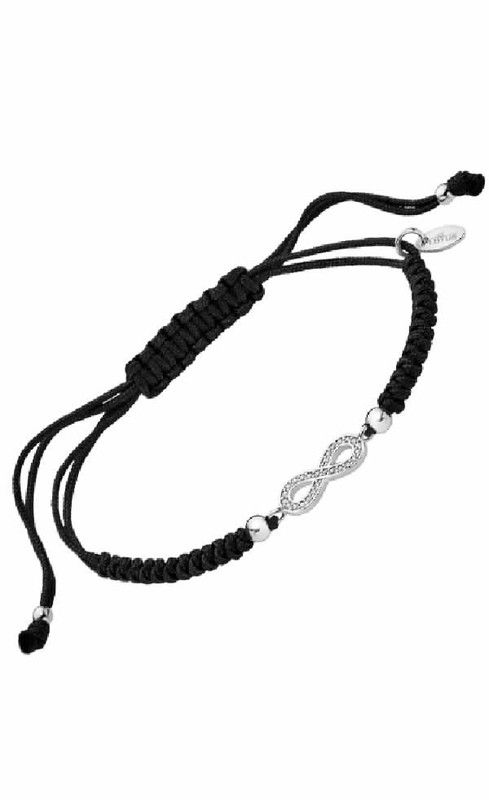 Pulsera lotus silver infinito de plata y macrame LP1859-2/2