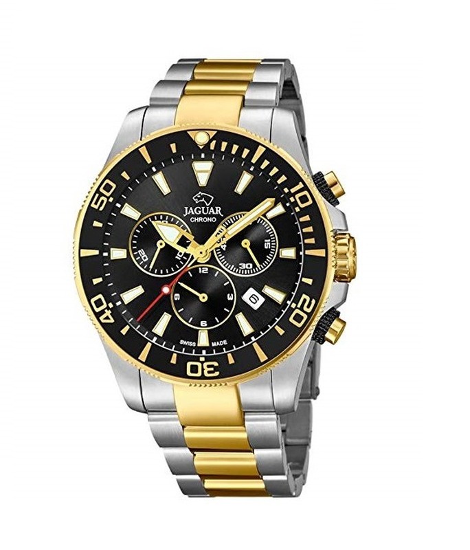 Reloj Jaguar cronógrafo para hombre en acero con cadena bicolor - J862/2 —  My Watches Corner