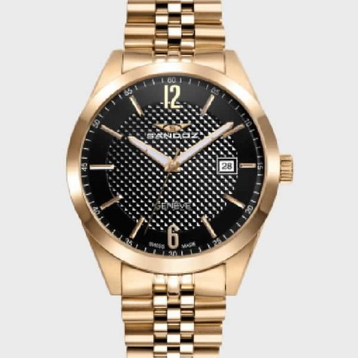 Reloj Sandoz Acero Ip Dorado Hombre  81517-55
